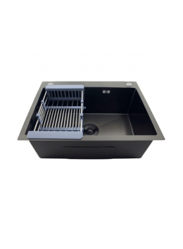 Cuba Inox Cozinha Calha Quadrada Gourmet 58x44cm Com Válvula